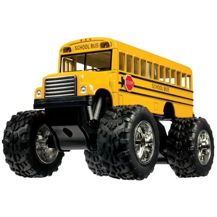 Monster Pull-Back School Bus