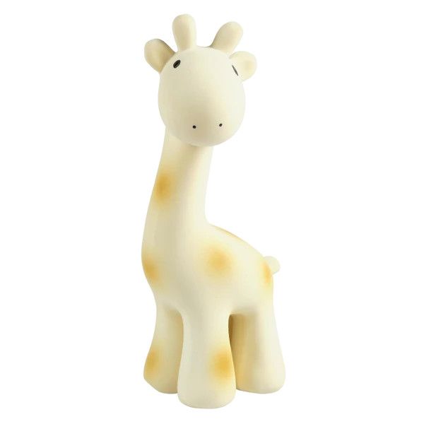 Giraffe Organic Natural Rubber Rattle, Teether &amp; Bath Toy