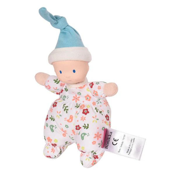 Precious Baby Doll with Rubber Head Floral Romper