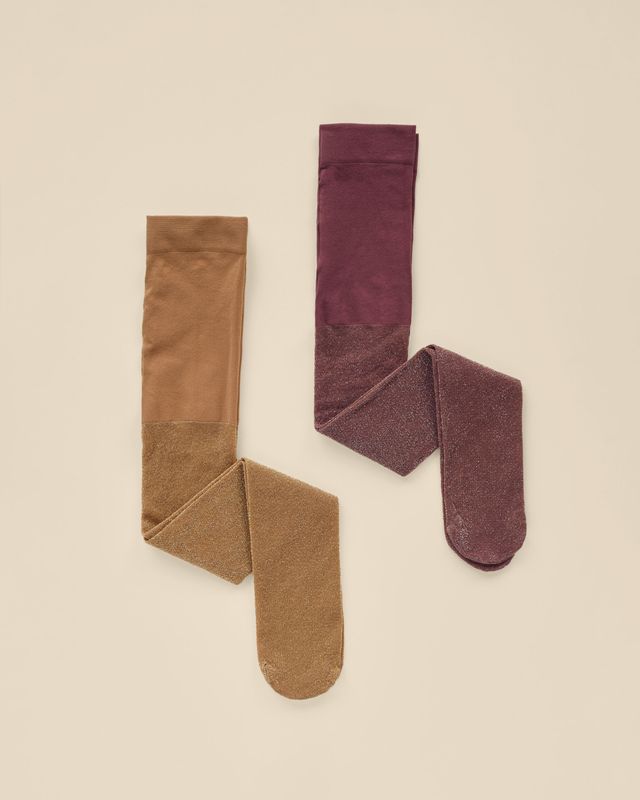 Shimmer Baby Tights Golden, Fig