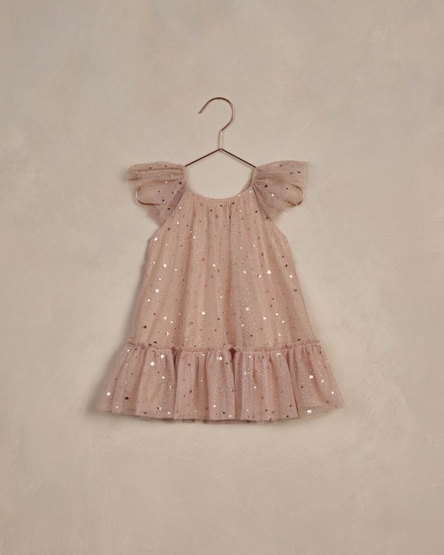 Edie Baby Dress Rose Stars
