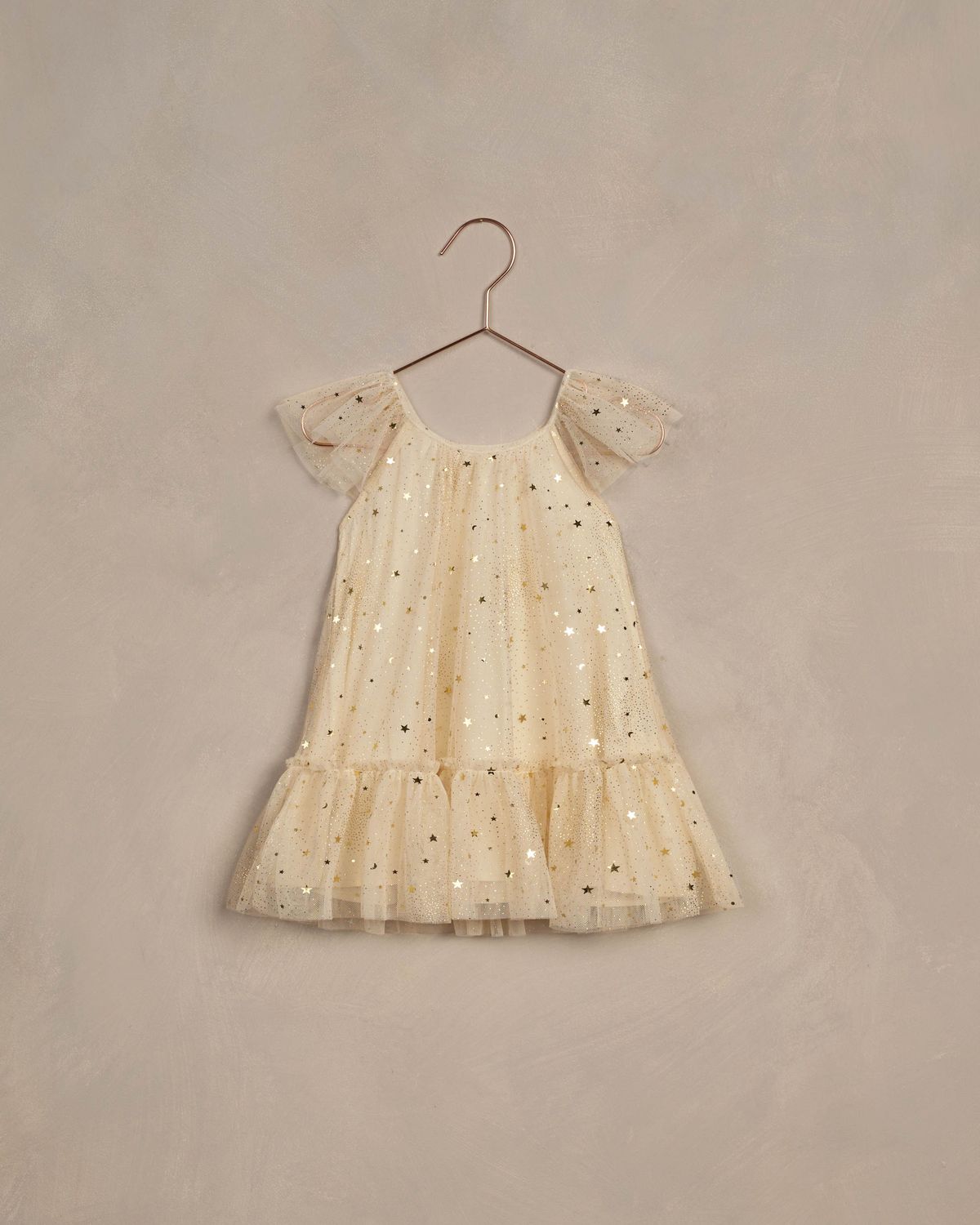 Edie Baby Dress Champagne Stars
