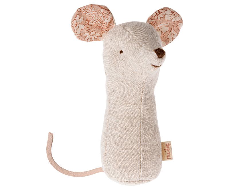 Lullaby Friends, Mouse Rattle - Natural