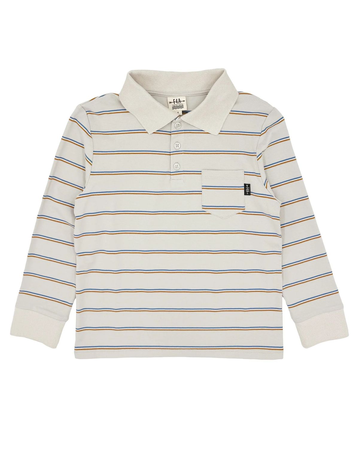 Nash Long Sleeve Polo Stone