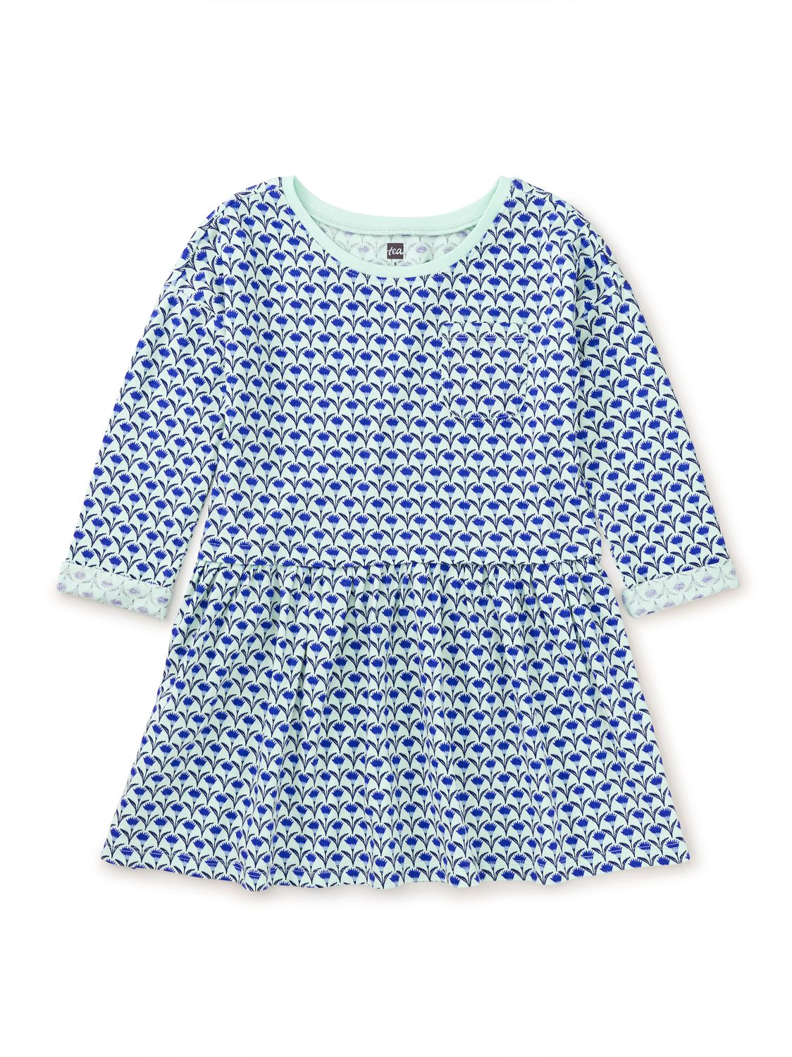 Printed Pocket Play Dress Ikat Thistle