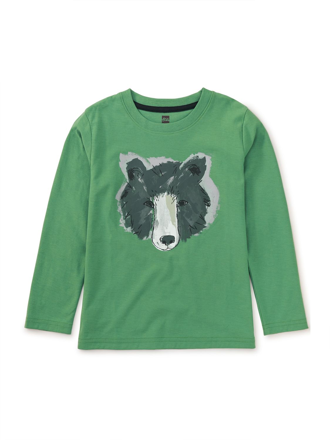 Bear Face Graphic Tee English Ivy
