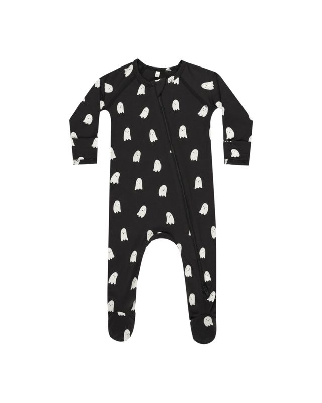Bamboo Zip Footie Ghosts