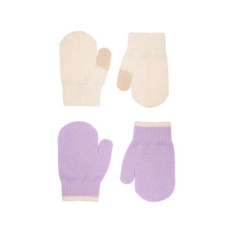 Kenny Mittens 2 Pack Pastel Lilac 0/3Y