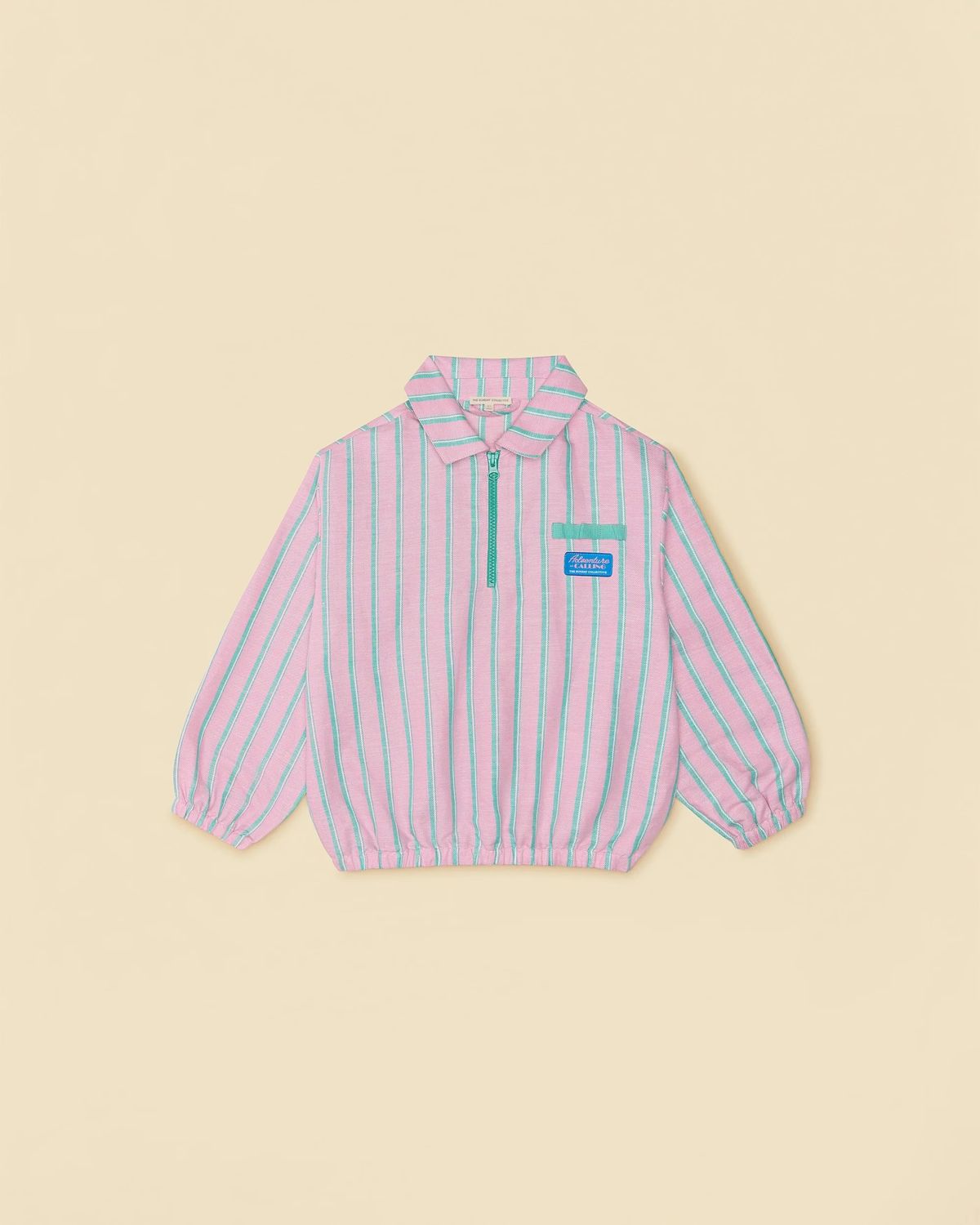 Field Guide Shacket Pink/Green Stripes