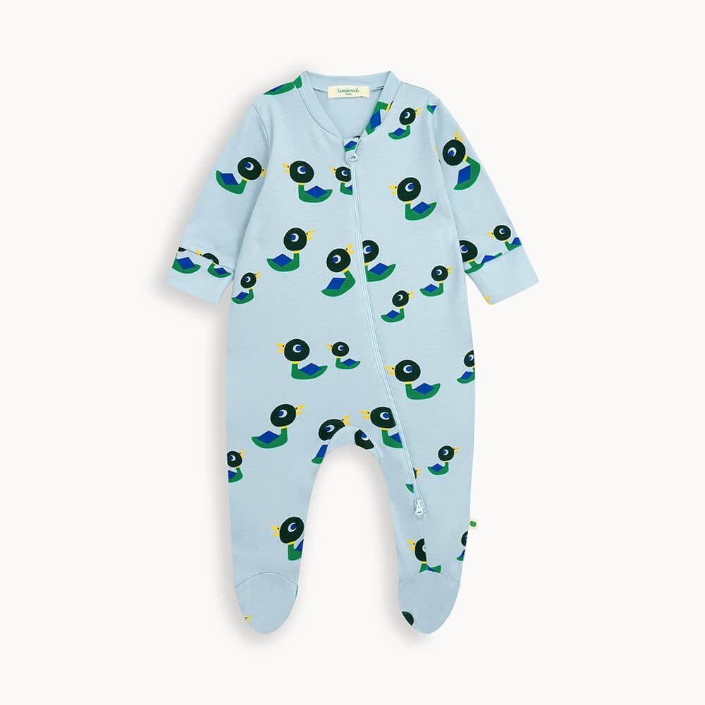 Bayley Zip Front Sleepsuit Ducks