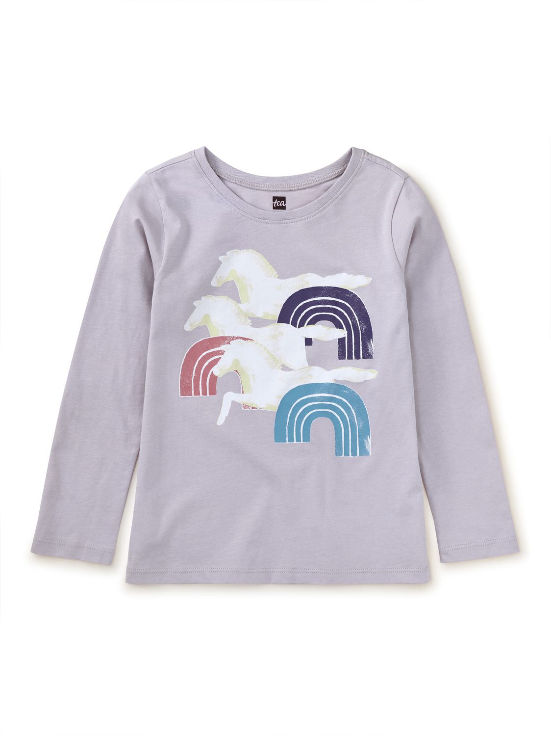 Rainbows &amp; Horses Graphic Tee Urchin Purple