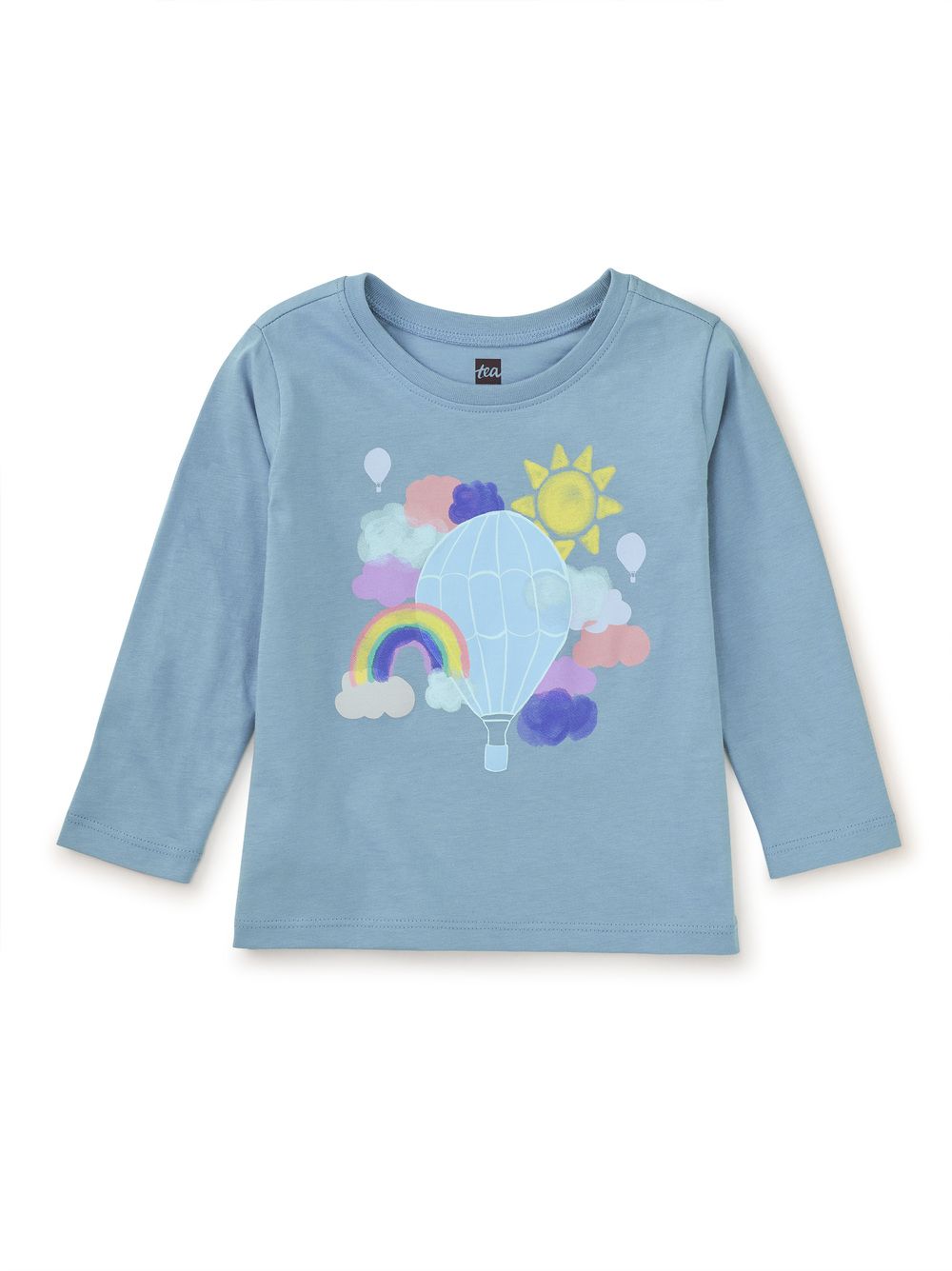 Hot Air Balloon Graphic Baby Tee Cloud
