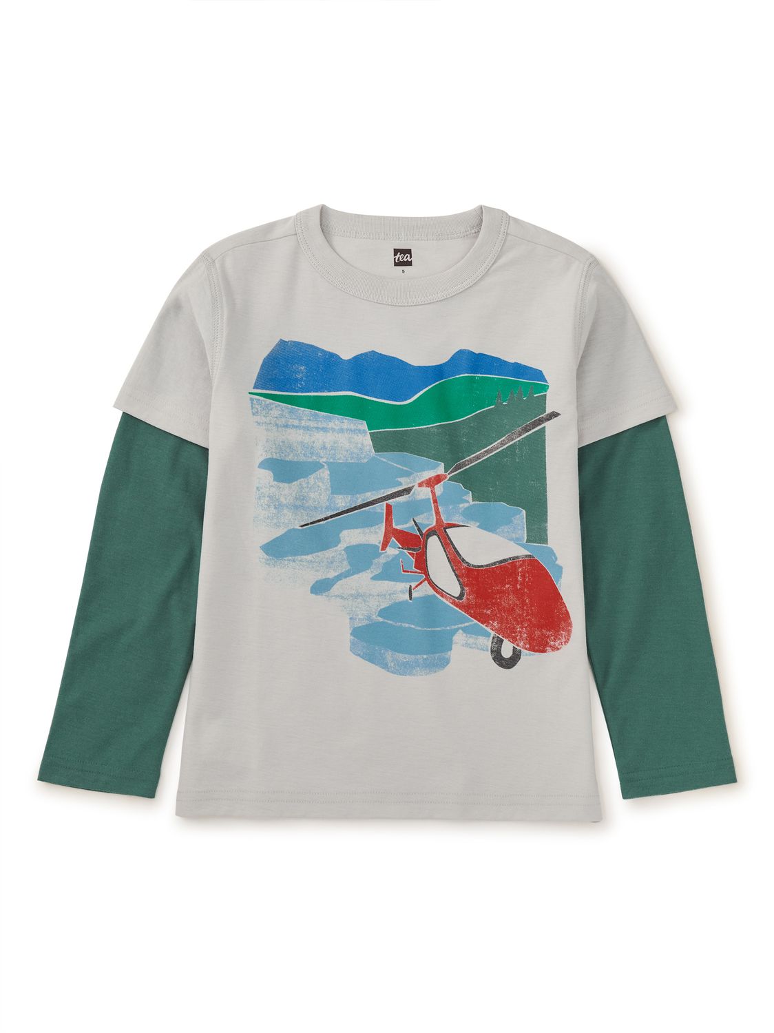 Helicopter Layered Sleeve Tee Vapor