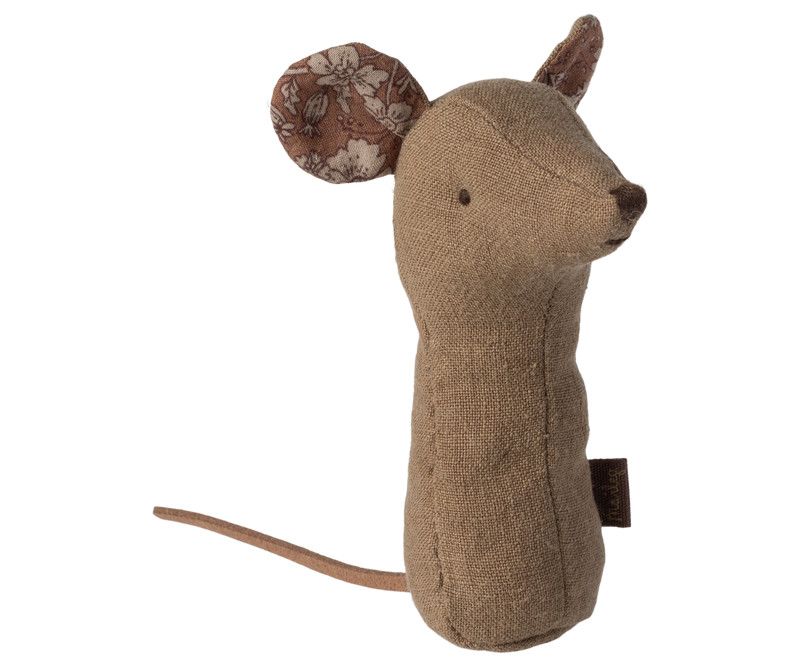 Lullaby Friends, Mouse Rattle - Light Umber