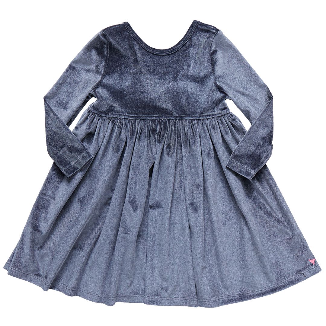 Velour Steph Dress Gray