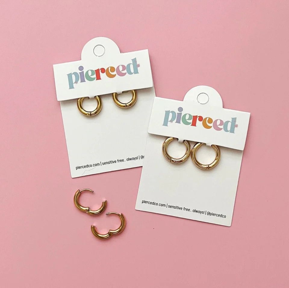 Gold Huggies Hoop Earrings