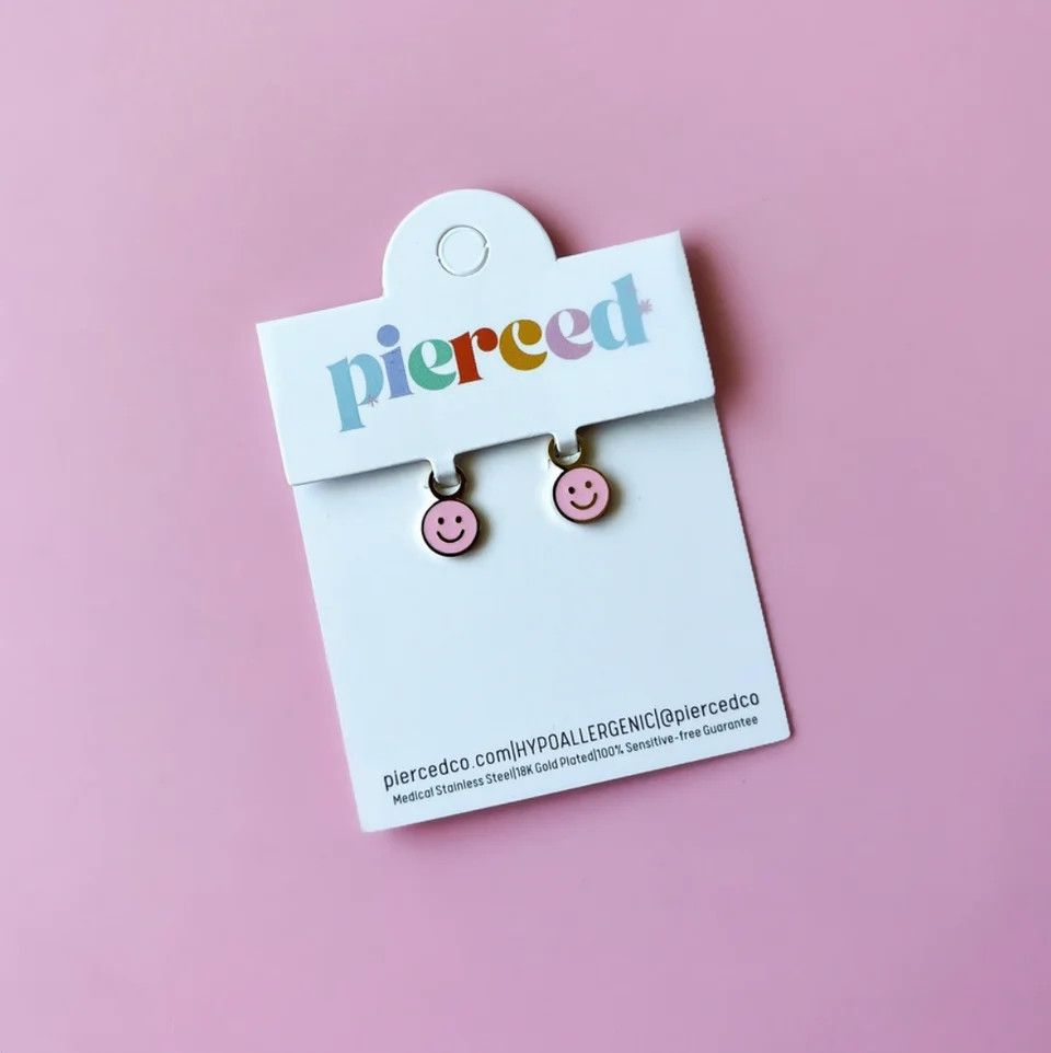 Pink Smiley Charms