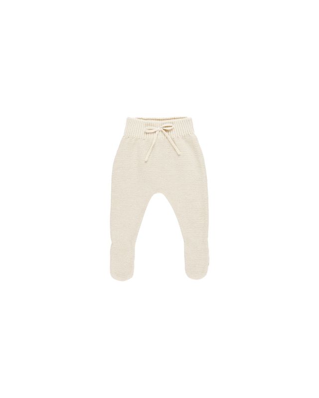 Footed Knit Pant Natural