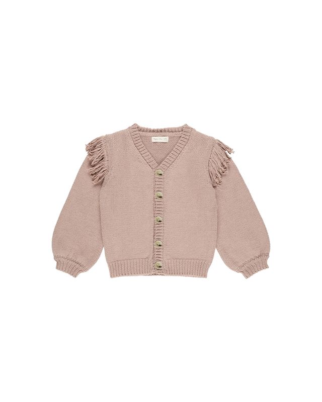 Fringe Cardigan Rose