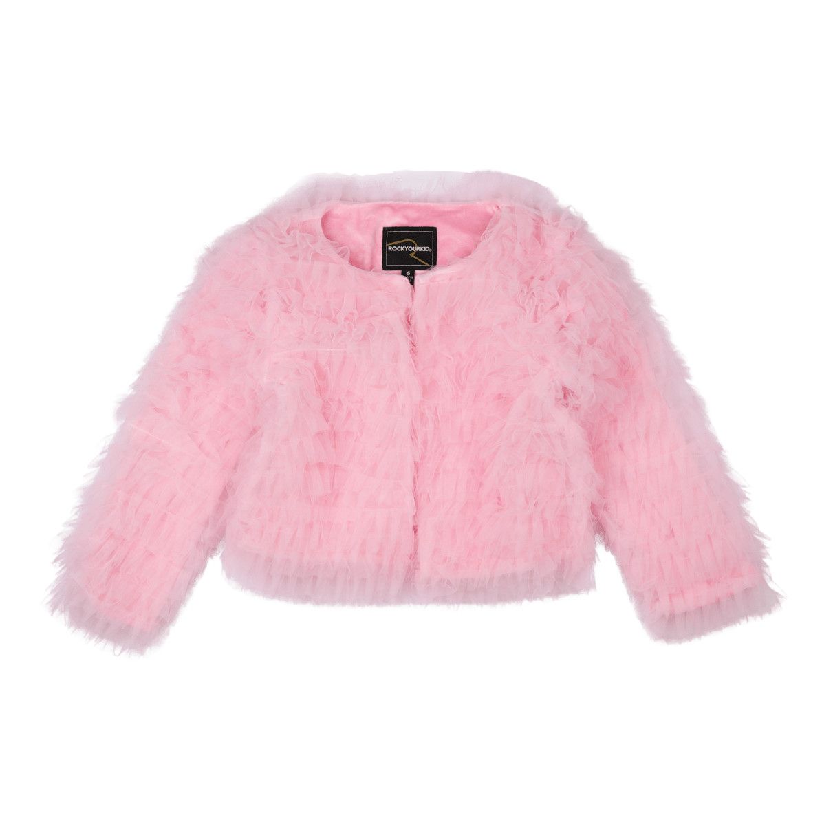Pink Tulle Ruffle Jacket