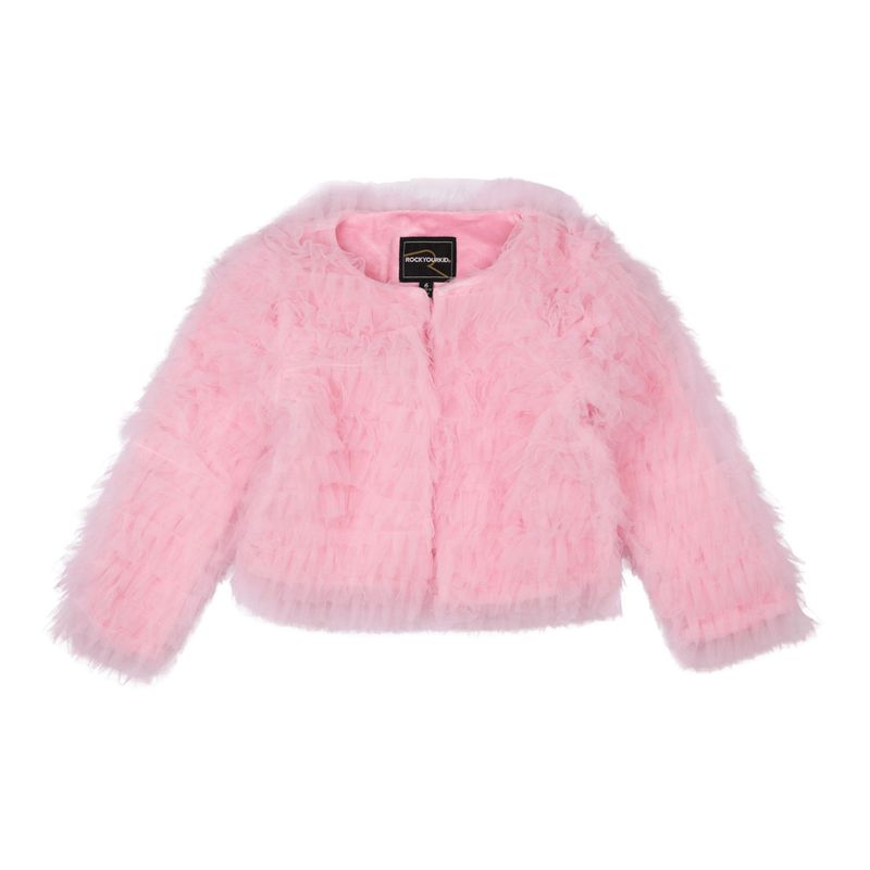 Pink Tulle Ruffle Jacket