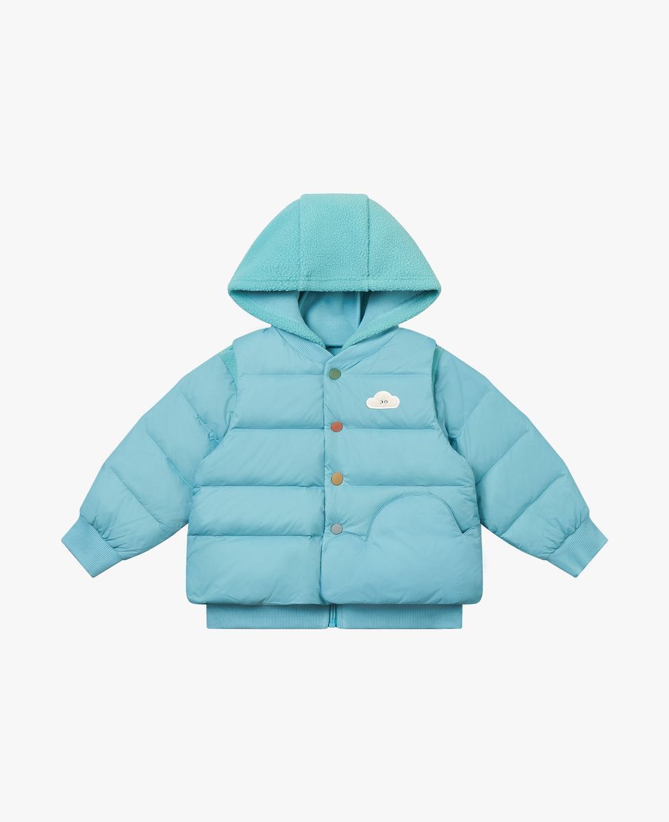 Down Fleece Jacket Dreamy Blue