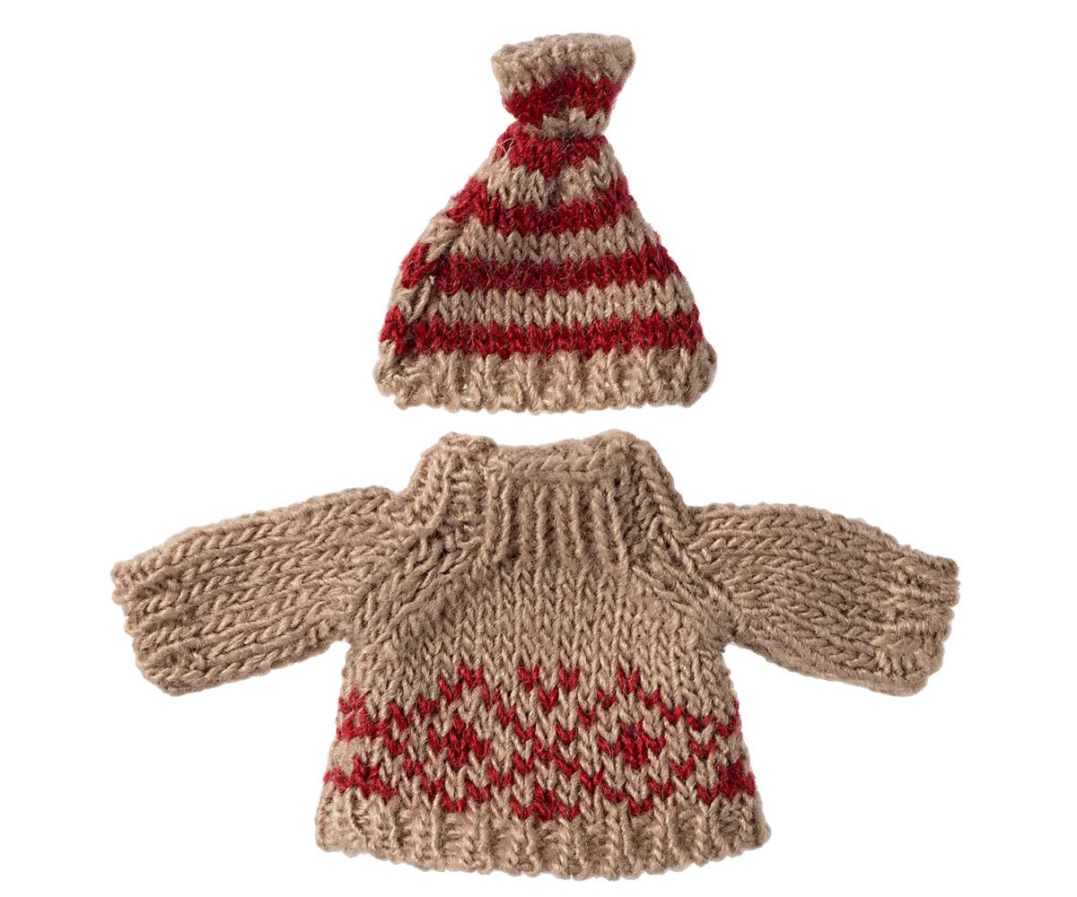 Knitted Sweater and Hat, Mum Mouse