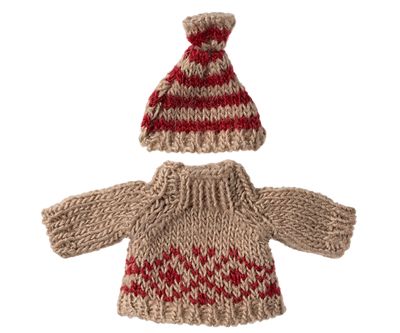Knitted Sweater and Hat, Mum Mouse