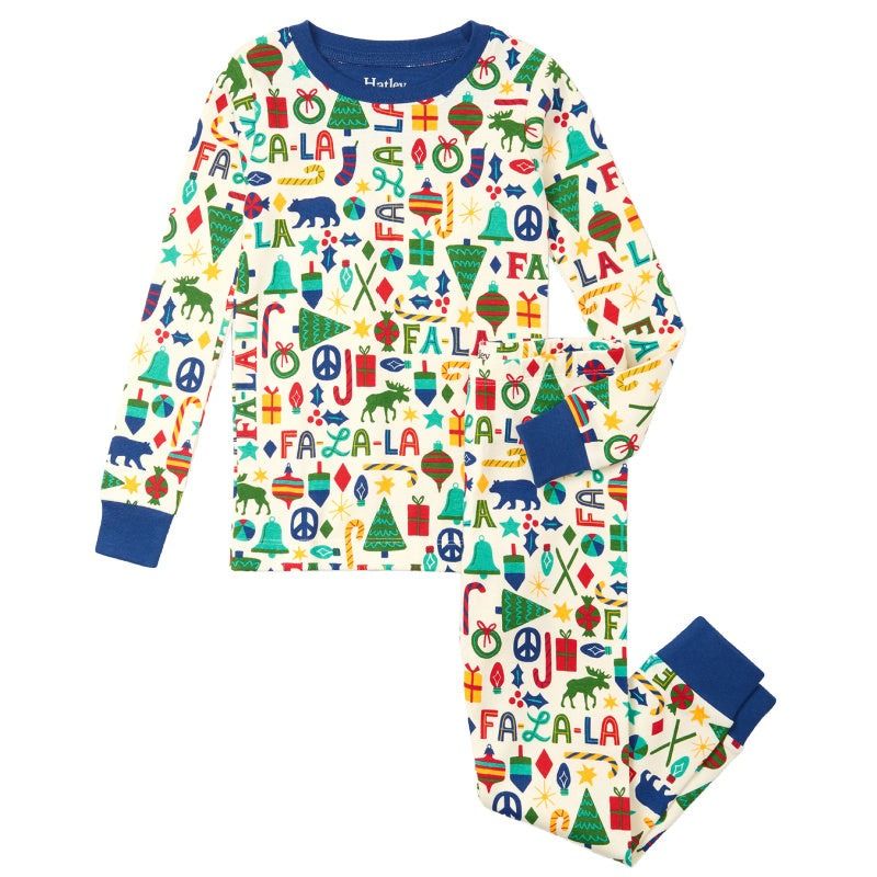 Blue Falala Cotton Pajama Set