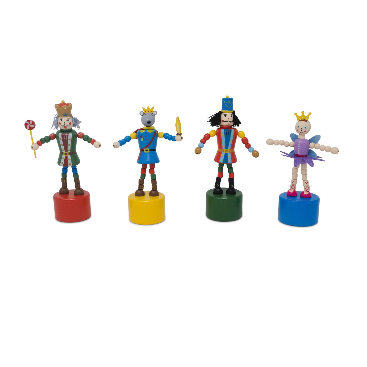 Nutcracker Christmas Push Puppets Assorted