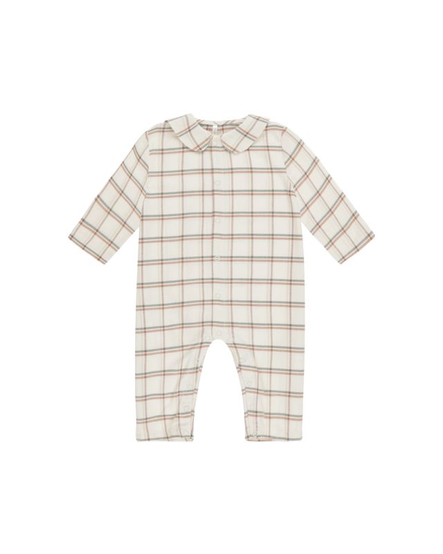 Baby Pajama Romper Holiday Plaid