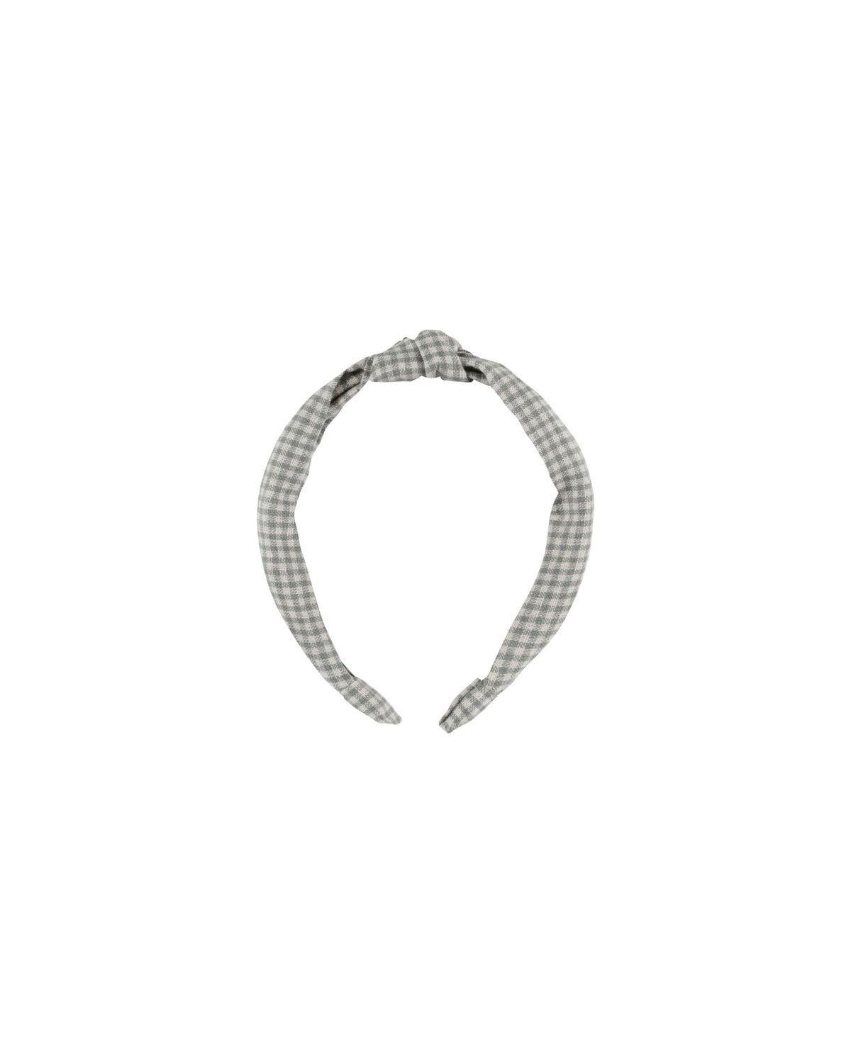 Knotted Headband Forest Gingham One Size