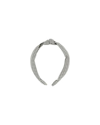 Knotted Headband Forest Gingham One Size