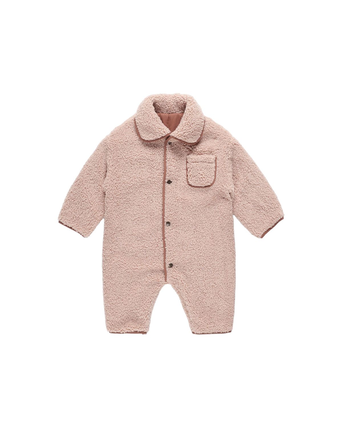 Shearling Jumpsuit Blush