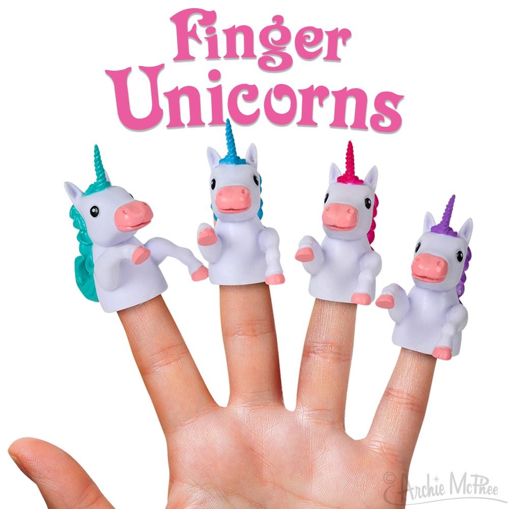 Finger Unicorns Finger Puppets Assorted