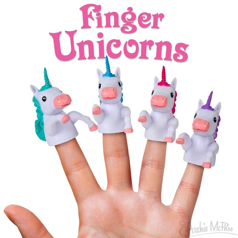 Finger Unicorns Finger Puppets Assorted