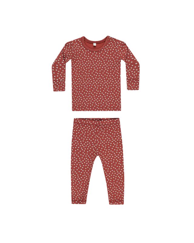 Bamboo Baby Pajama Set Tiny Hearts