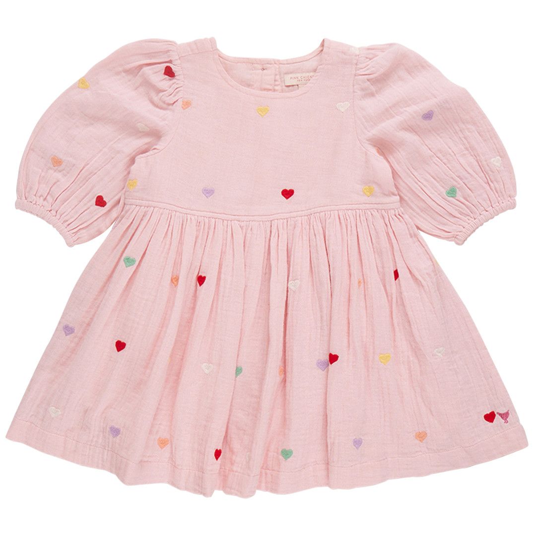 Brooke Dress Candy Heart Embroidery