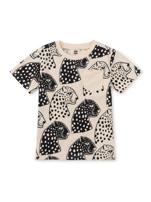 Printed Pocket Tee Block Print Jaguar