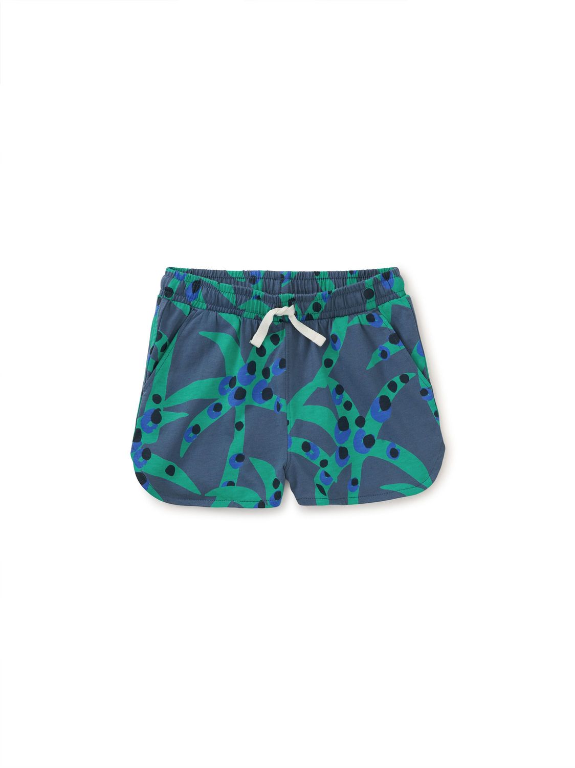 Tie Waist Shorts Spotted Palms