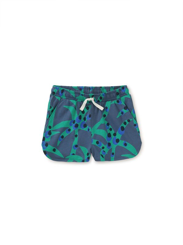 Tie Waist Shorts Spotted Palms