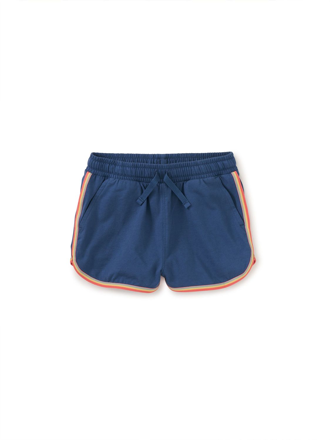 Rainbow Binding Track Shorts Cobalt