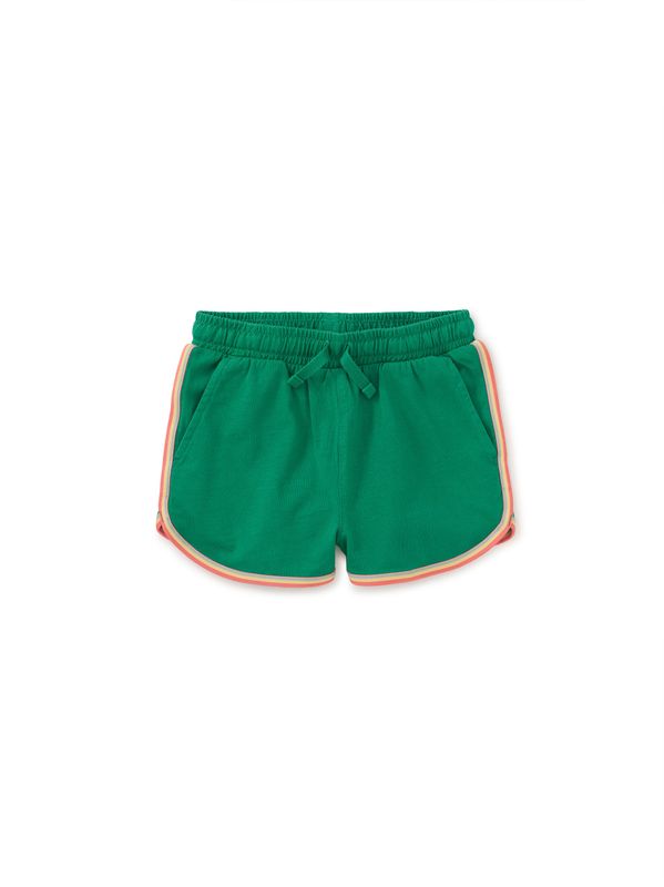 Rainbow Binding Track Shorts Spinach