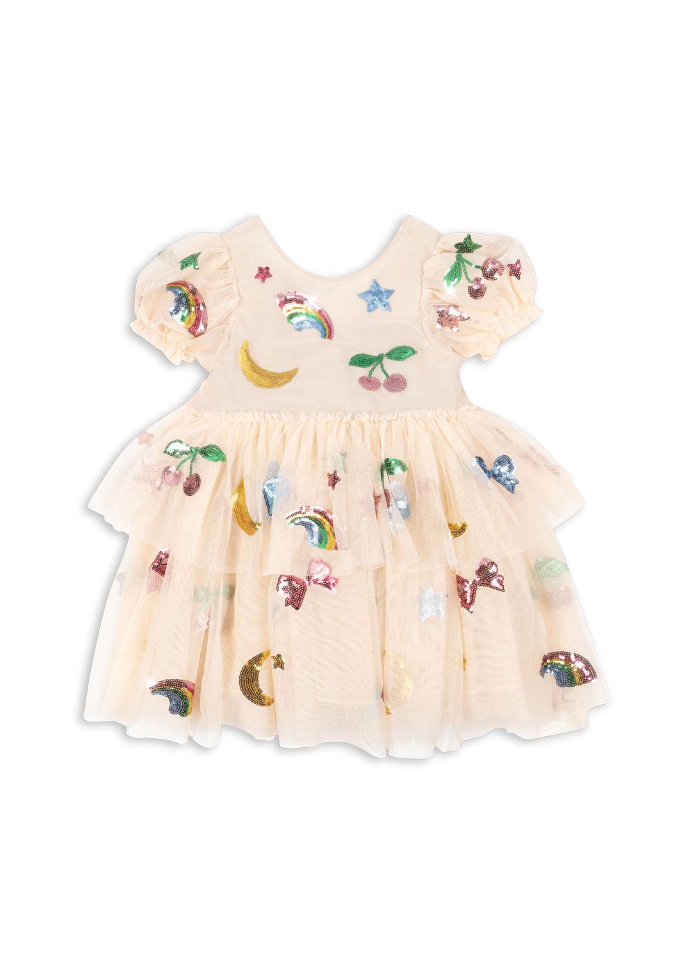 Yvonne Puff Dress Rainbow Twinkle