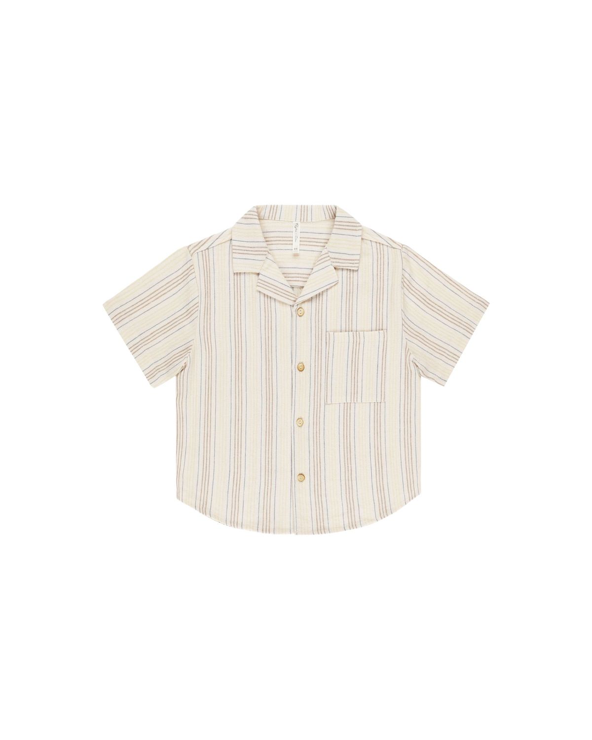 Lapel Collar Shirt Summer Stripe