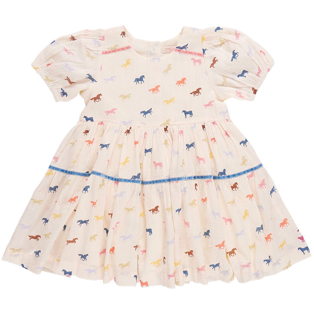 Charlie Dress Multi Tiny Horses