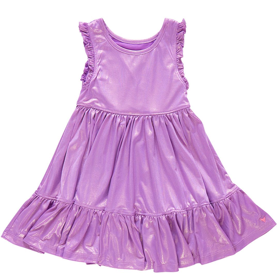 Kelsey Dress Purple Lame