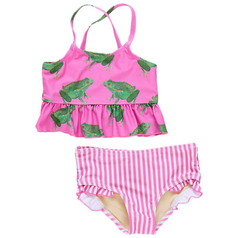 Joy Tankini Magenta Pink Frogs