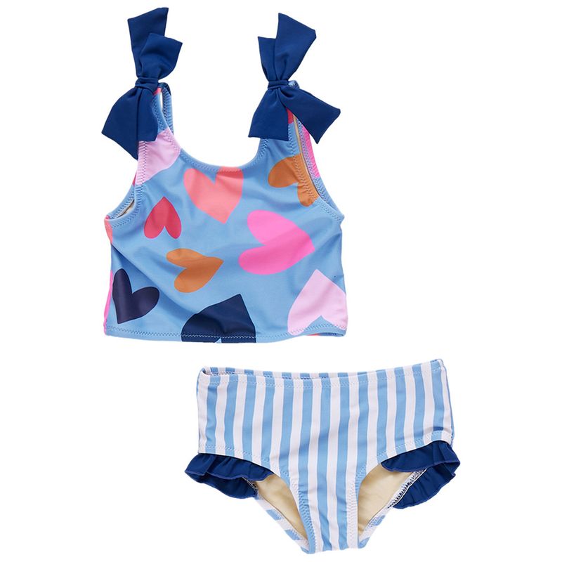 Shelly Tankini Multi Tossed Hearts