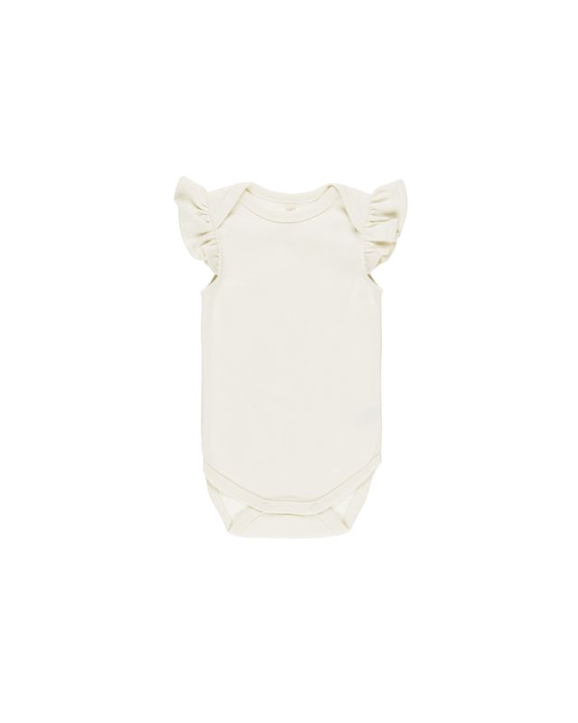 Flutter Sleeve Bodysuit Ivory